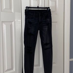 American Eagle black ripped jeans